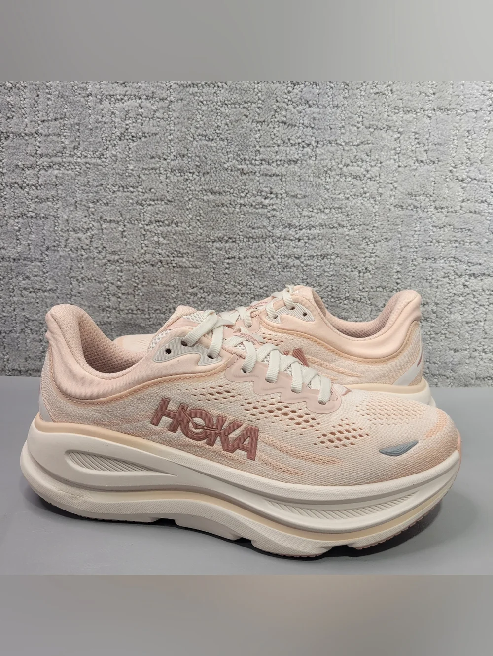 Hoka One One Bondi 9 Wide Women's Size US 8D Rose Latte Athletic Sneakers. - Picture 6 of 12